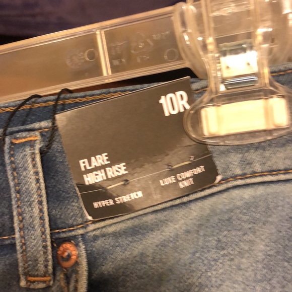 Express flare high rise hyper stretch size 10 R length - Picture 3 of 5